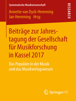 cover image of Beiträge zur Jahrestagung der Gesellschaft für Musikforschung in Kassel 2017